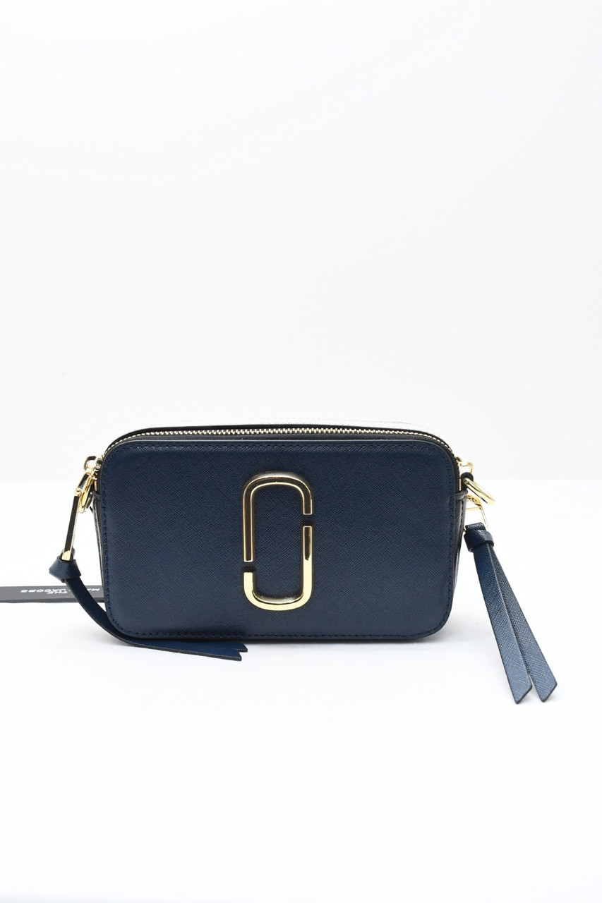 The Marc Jacobs The Snapshot Blue Sea Multi in Saffiano Leather with  Gold-tone - GB