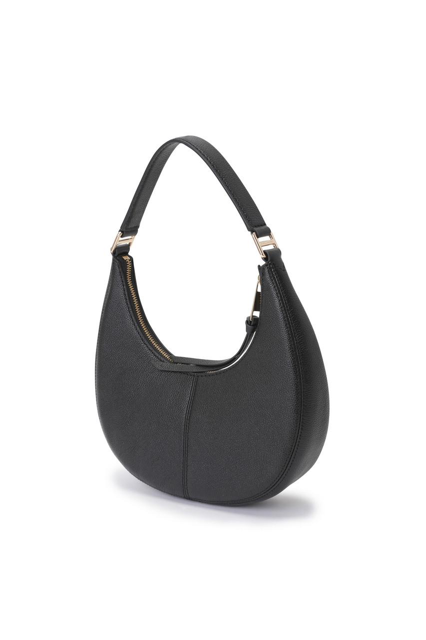 Marc Jacobs Small Leather Crescent Shoulder Bag in Black