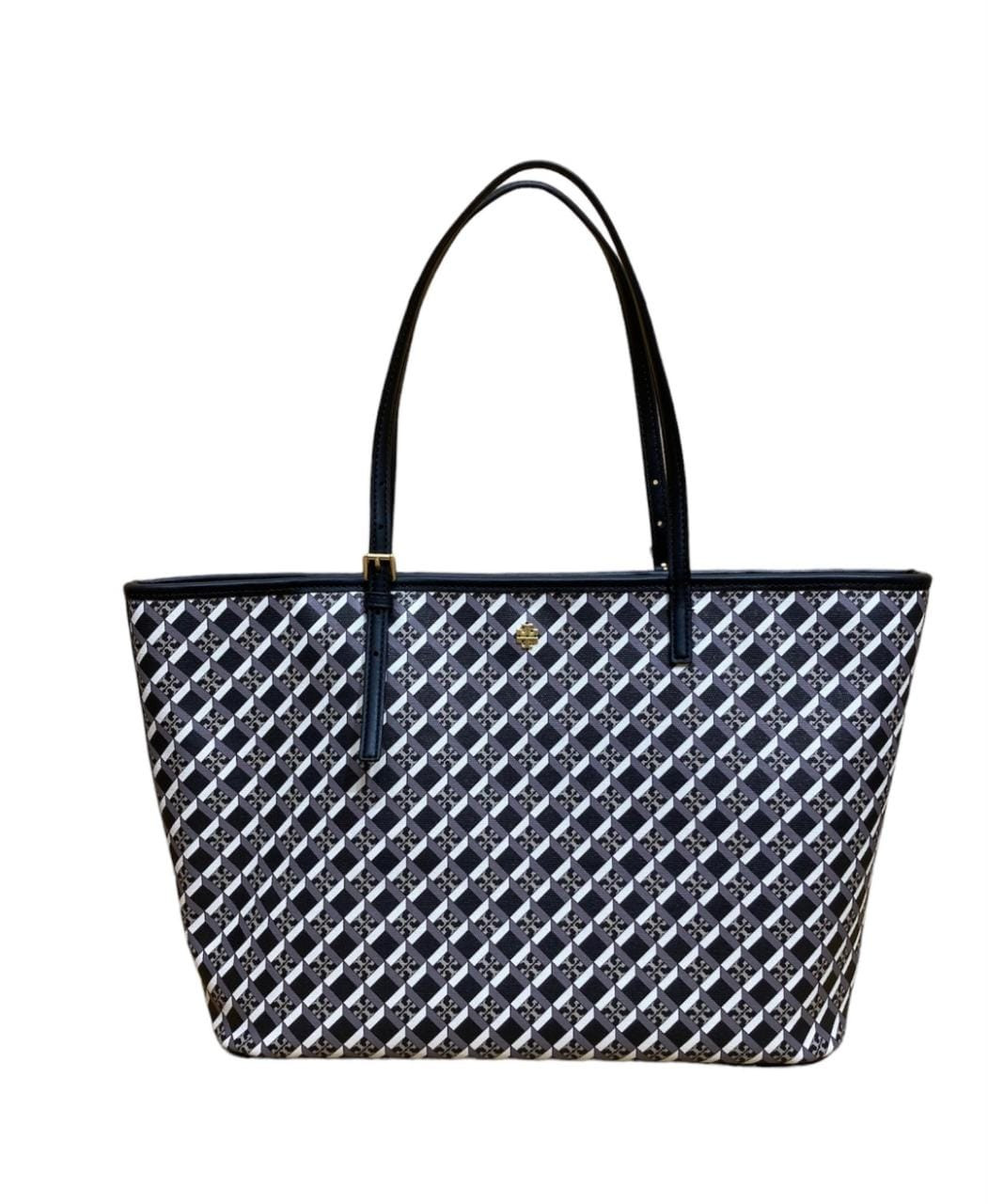 Tory Burch, Bags, Tory Burch Geo Logo Tote Blue