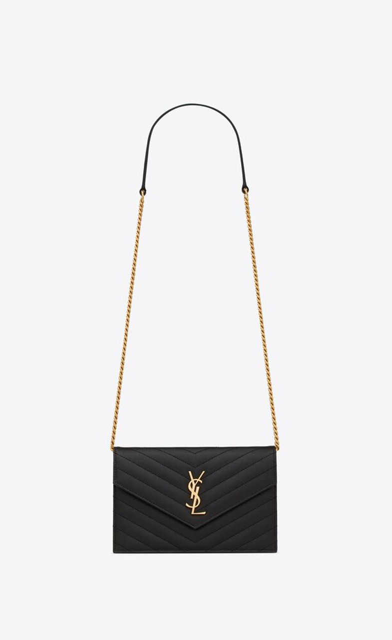 Monogram chain clearance wallet ysl