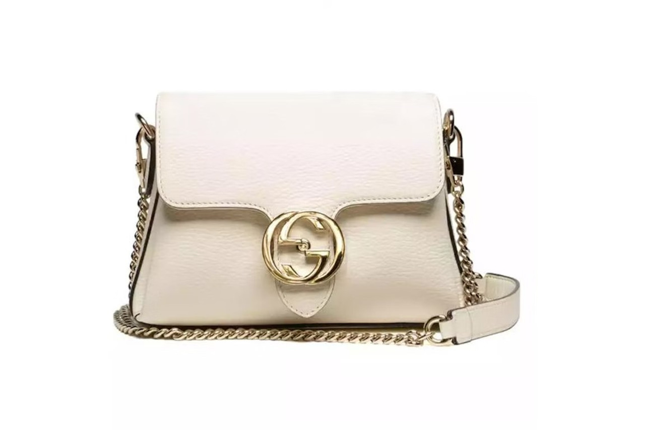 Soho Metallic Leather Disco Bag, Pewter by Gucci