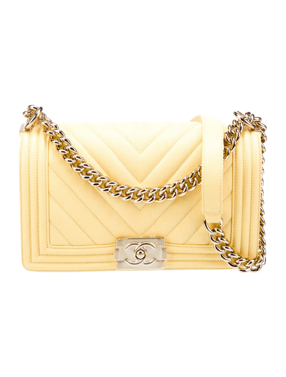 CHANEL Medium Chevron Boy Bag