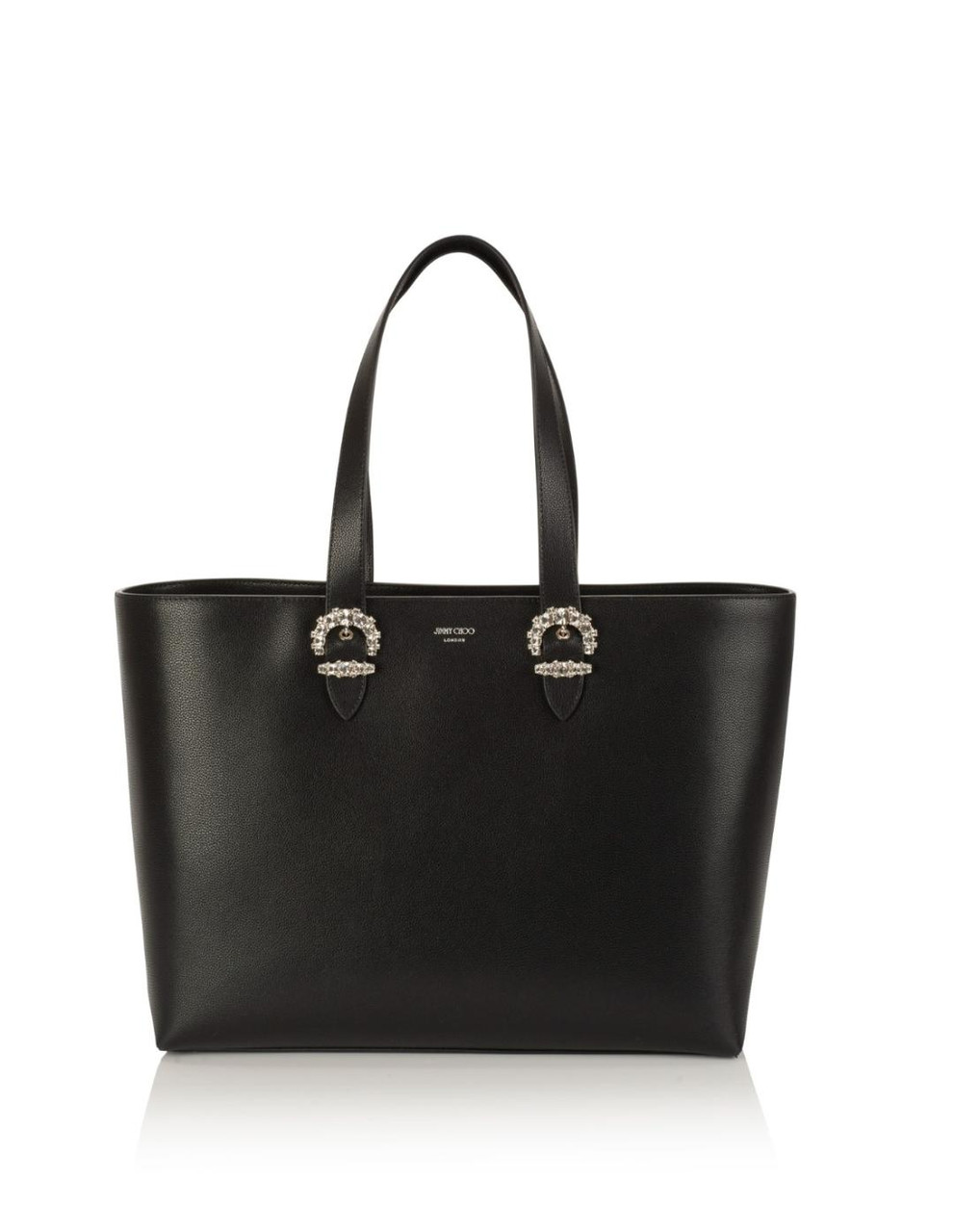 Jimmy Choo Jimmy Choo Women's Black Leather Handbag - Stylemyle