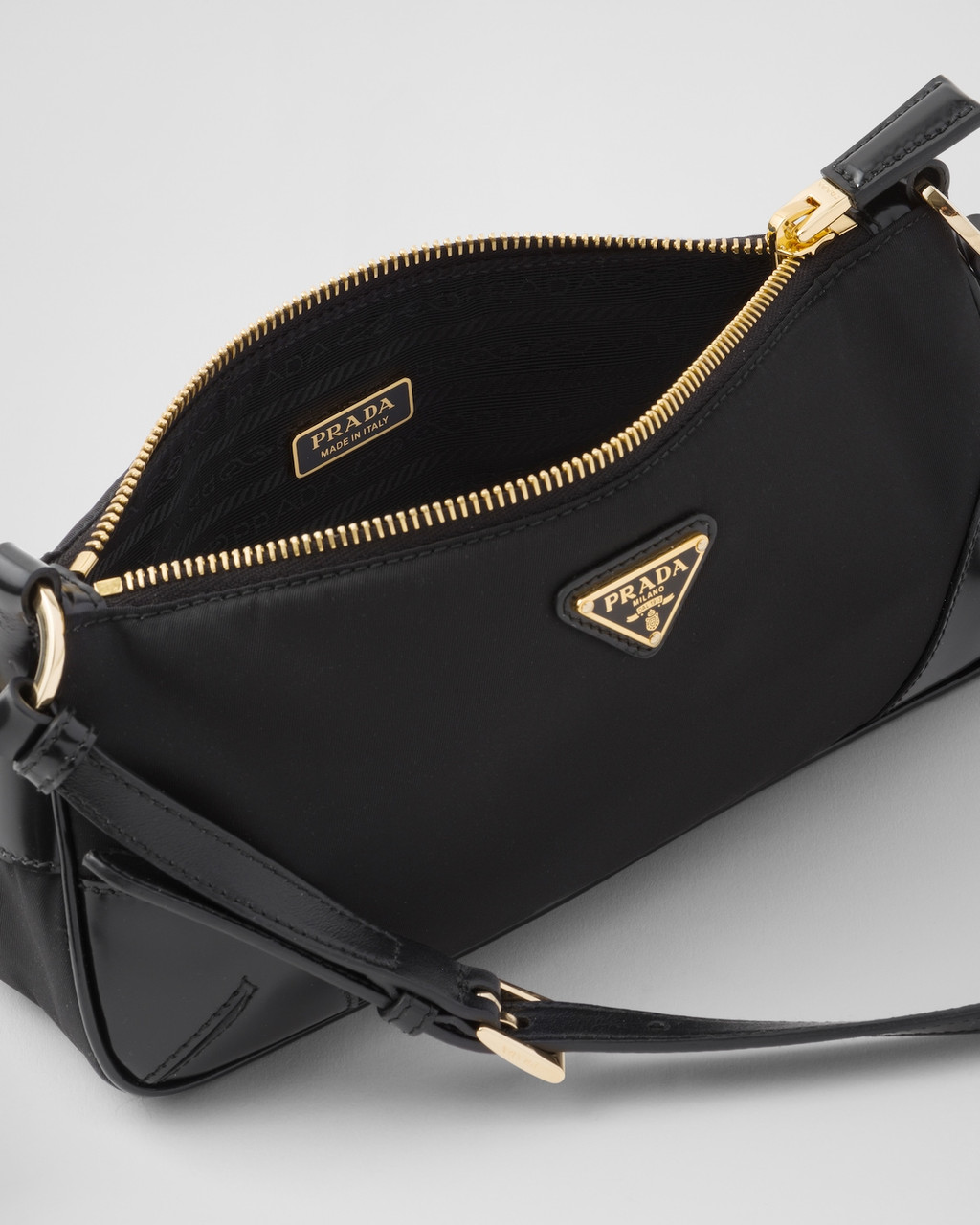 PRADA Re-Edition 2002 Re-Nylon and Brushed Leather Shoulder Bag