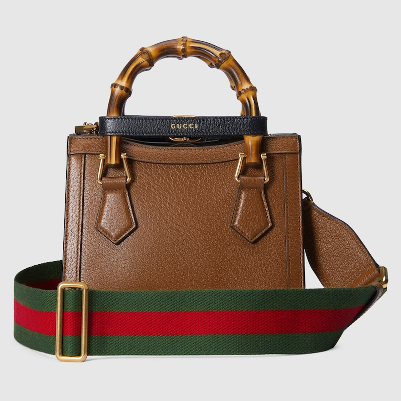 Gucci Crystal GG Logo Monogram Brown Medium Abbey Shoulder Bag – The Global  Collective Co.