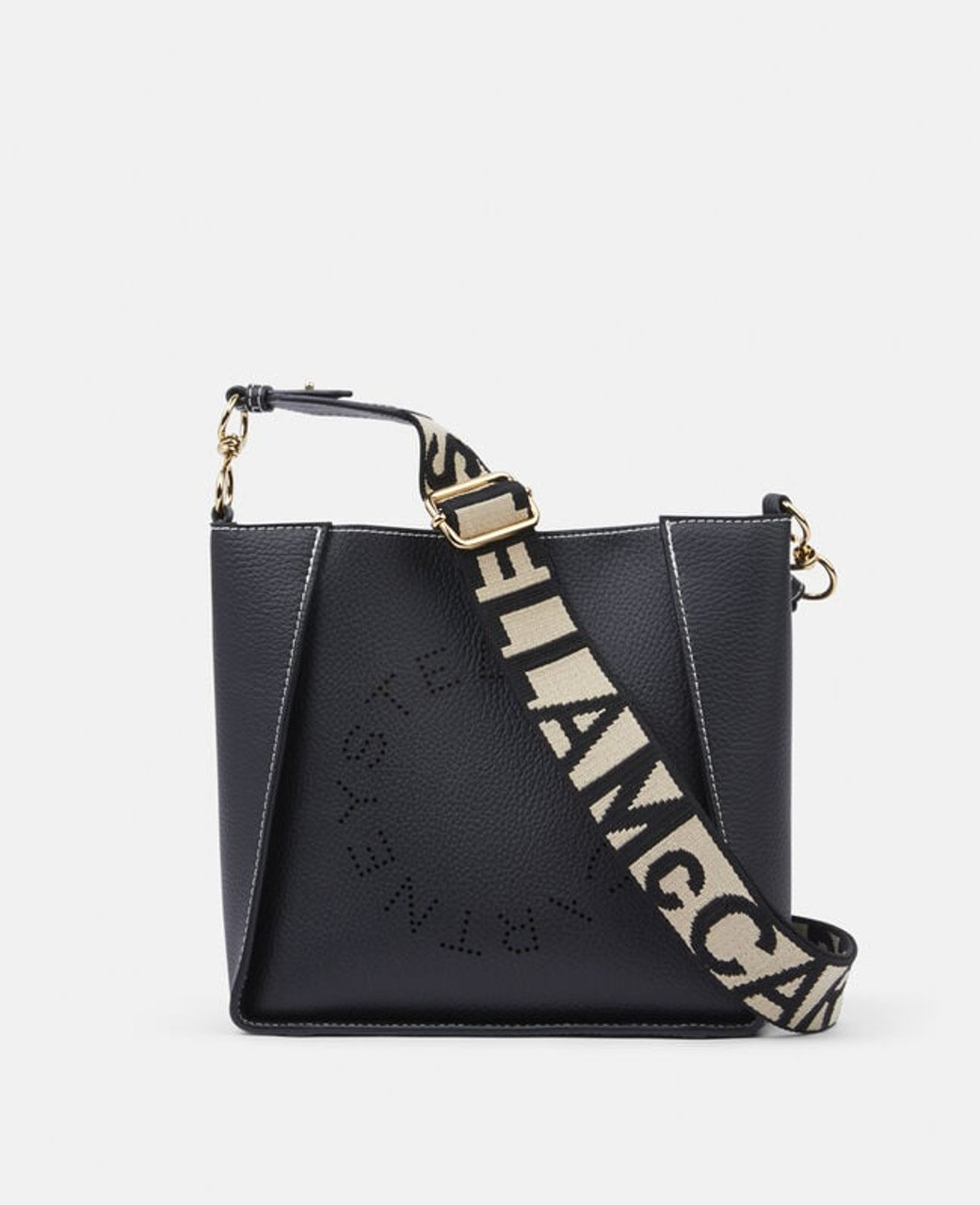 STELLA MCCARTNEY Black Leather Chain Falabella Bag