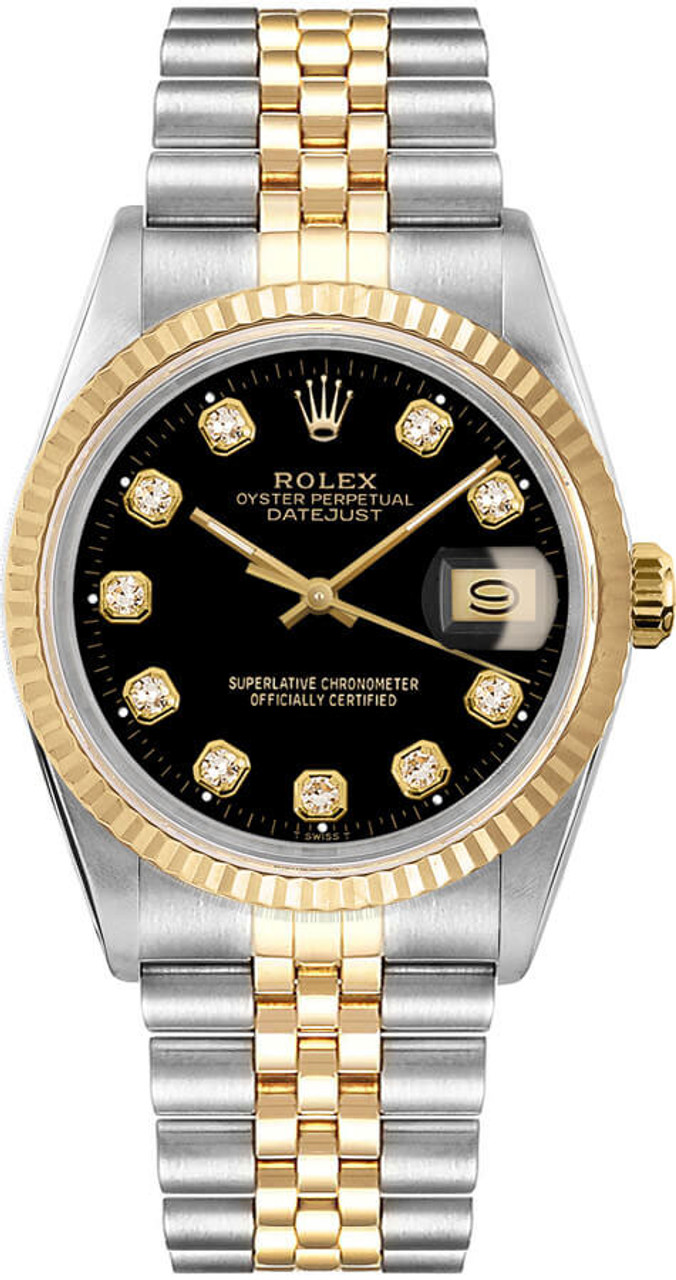 Buy Vintage Rolex Datejust Two Tone 36mm With Jubilee Bracelet, Rolex  Datejust Ref. 1601 Two Tone Unisex Watch, Vintage Rolex Datejust Watch  Online in India - Etsy