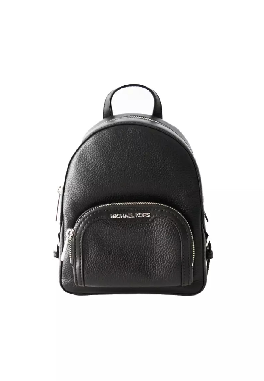 Michael Kors Women's Abbey Medium Studded Leather Backpack Black 35T8G