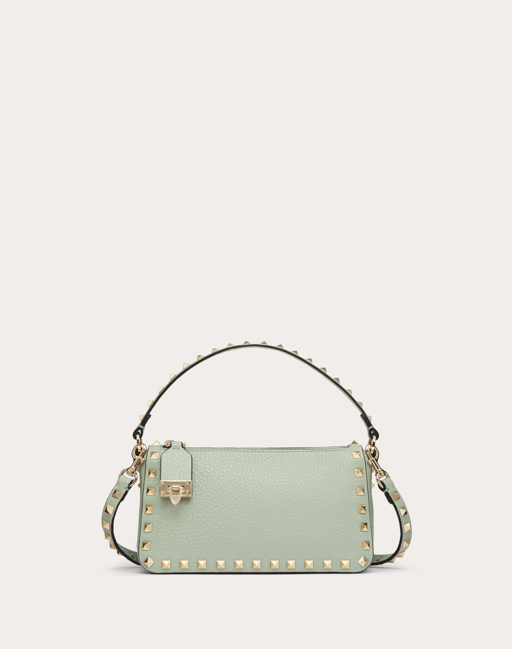 VALENTINO Small Rockstud Crossbody Bag In Grained Calfskin