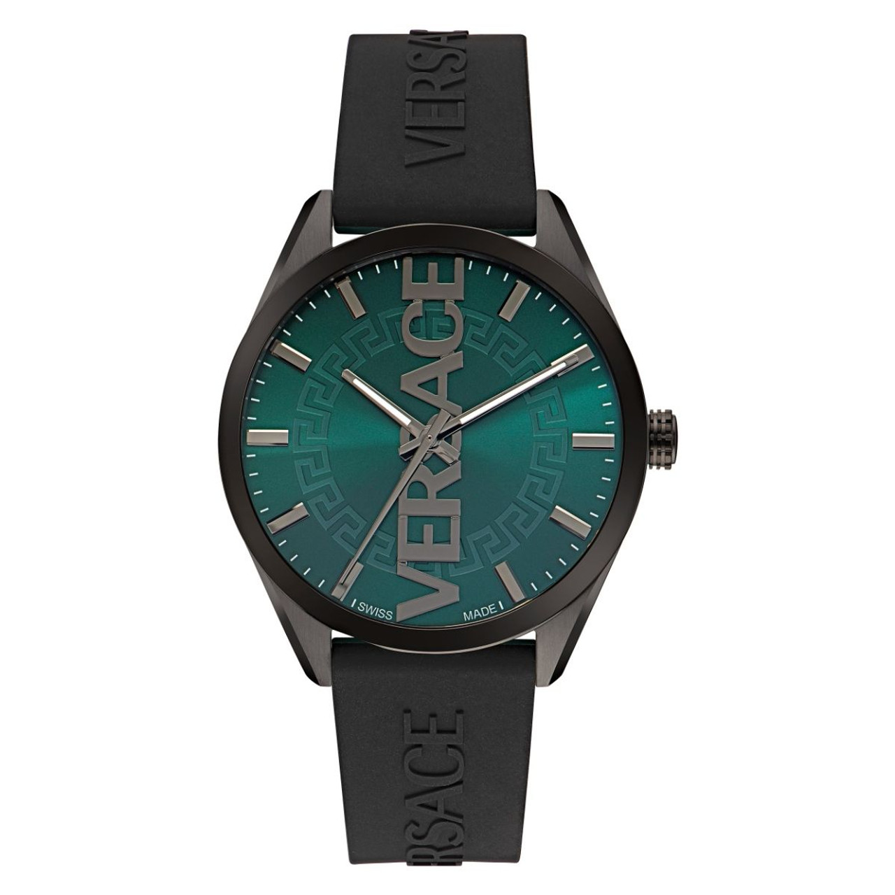 VERSACE V-Vertical Quartz Green Dial Men's Watch