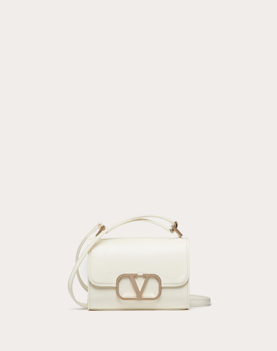 VALENTINO Small Vlogo Type Shoulder Bag In Calfskin