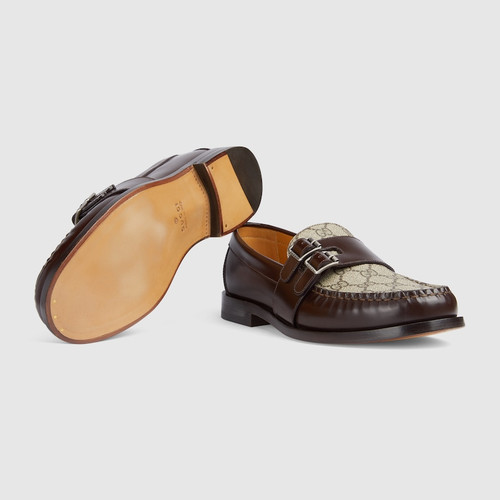 GUCCI Buckled Loafers With Gg For Men