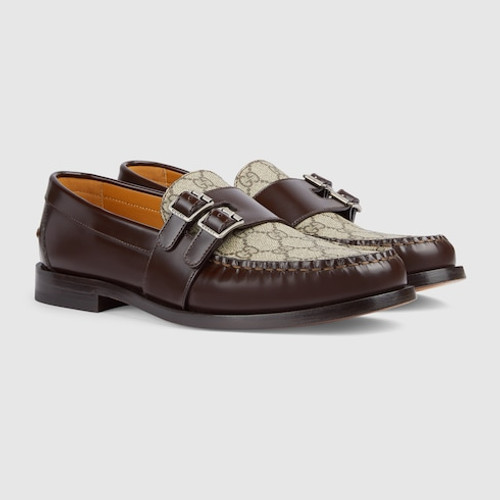 GUCCI Buckled Loafers With Gg For Men