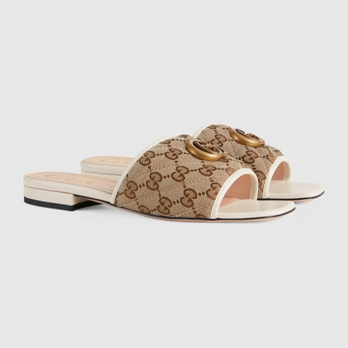 GUCCI Quilted GG canvas mules for women