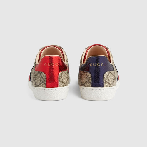 GUCCI Women's GG Supreme Ace canvas trainers