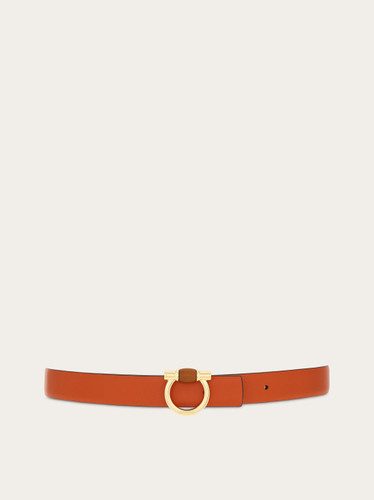 FERRAGAMO Reversible belt with Gancini