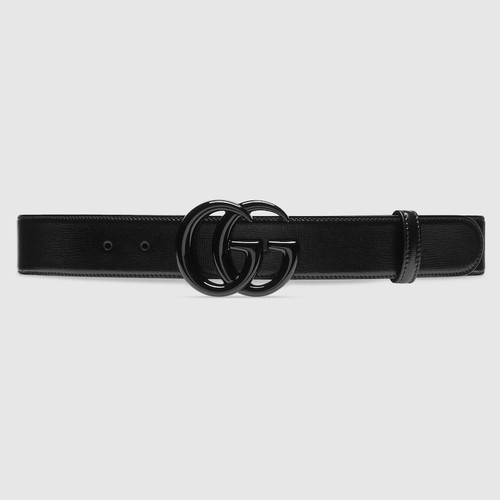 GUCCI Gg Marmont Wide Belt - Black