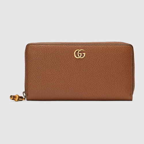 GUCCI Zipped Wallet With Bamboo