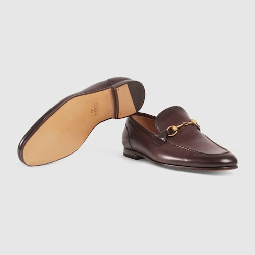 GUCCI Jordaan Leather  Loafers