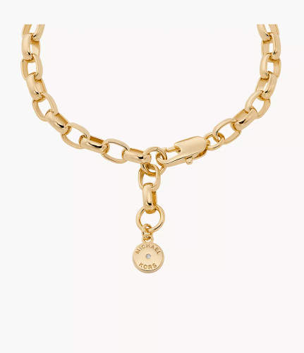 ARMANI EXCHANGE Mk Fashion Gold-Tone Brass Chain Bracelet Mkj8187710 Image 3