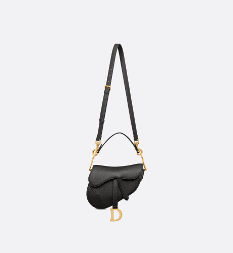 DIOR Saddle Mini Shoulder Bag-Black