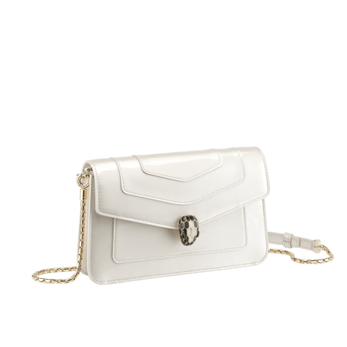 BVLGARI Serpenti Forever Chain ​​wallet - White