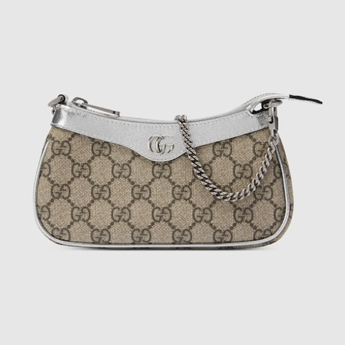 GUCCI Ophidia Mini Bag - Silver