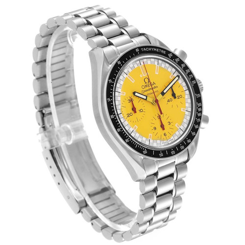 OMEGA Speedmaster Schumacher Yellow Dial Automatic Steel Mens Watch 3510.12.00