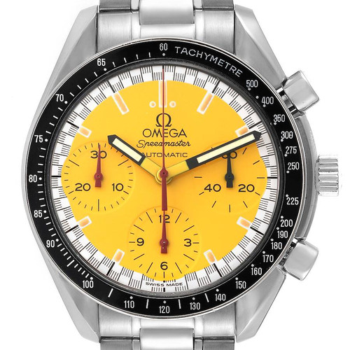 OMEGA Speedmaster Schumacher Yellow Dial Automatic Steel Mens Watch 3510.12.00