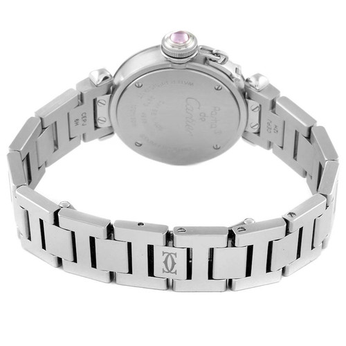 CARTIER Miss Pasha Steel Pink Dial Ladies Watch W3140008