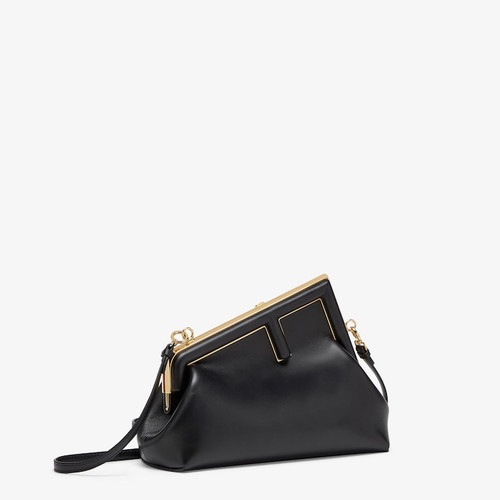 FENDI First Small Black Leather Bag