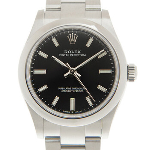 ROLEX Oyster Perpetual 31 Automatic Black Dial Ladies Watch