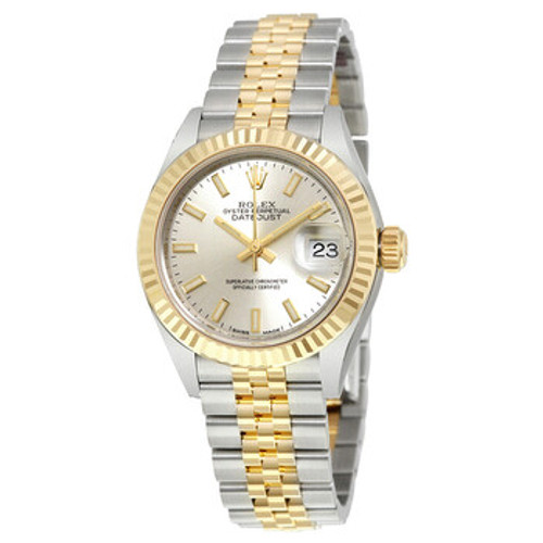 ROLEX Lady Datejust Silver Dial Steel and 18K Yellow Gold Automatic Ladies Watch