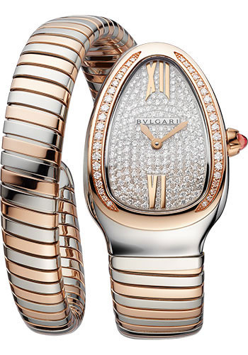 BVLGARI Watches: Serpenti Tubogas - 35 mm - Steel and Rose Gold 103150