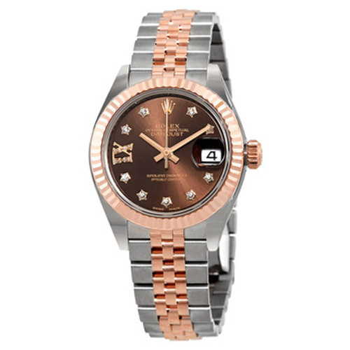 ROLEX Lady Datejust Chocolate Diamond Dial Automatic Watch