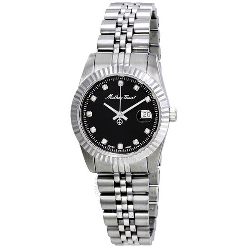 TISSOT  MATHEY-TISSOT Mathey III Quartz Crystal Black Dial Ladies Watch