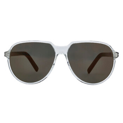 DIOR  DIORESSENTIAL Brown Pilot Men's Sunglasses