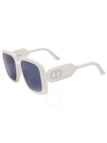 DIOR  DIORBOBBY Blue Square Ladies Sunglasses