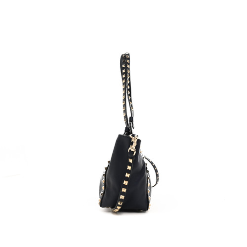 VALENTINO Rockstud shoulder bag Valentino Leather Navy