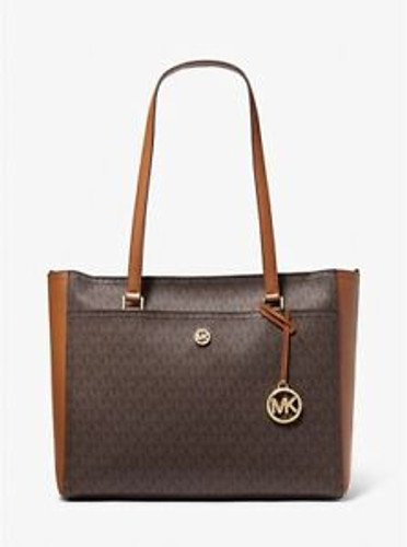 MICHAEL KORS Maisie Large Pebbled Leather 3-in-1 Tote Bag - Brown