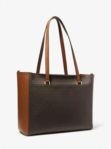 MICHAEL KORS Maisie Large Pebbled Leather 3-in-1 Tote Bag - Brown