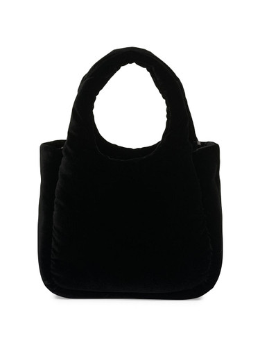 PRADA Padded Velvet Mini Handbag BLACK Image 4