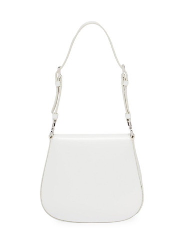 PRADA Cleo Brushed Leather Mini Bag WHITE Image 4