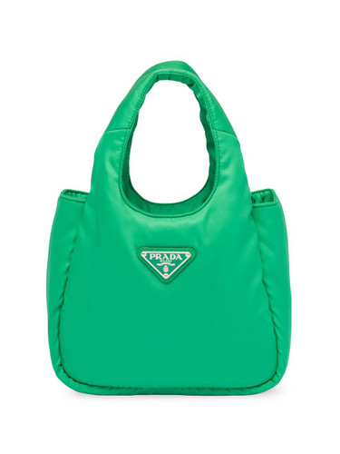 PRADA Soft Padded Re-Nylon Mini Bag GREEN Image 1