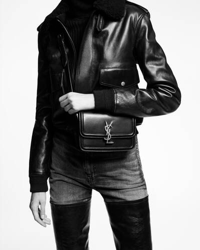 SAINT LAURENT Solferino Small Satchel In Box Saint Laurent Leather