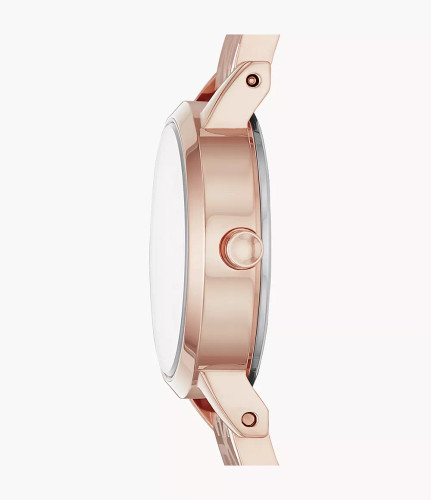 DKNY Soho Three-Hand Rose Gold-Tone Stainless Steel Watch Ny2884 Image 3