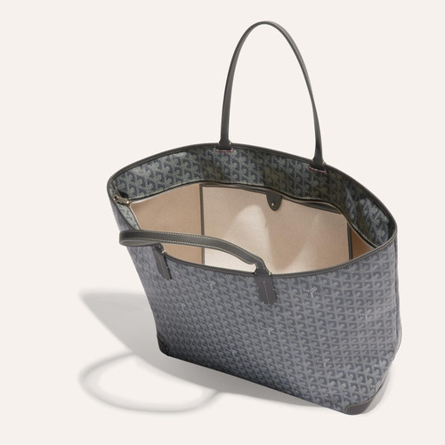 Goyard Navy Blue Goyardine Coated Canvas Artois PM Tote Goyard