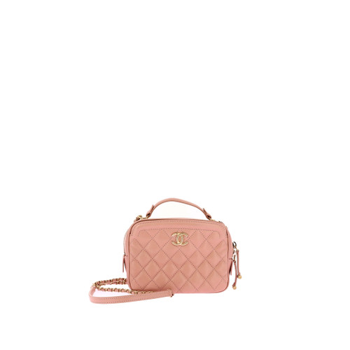 CHANEL Pink Leather Shoulder Bag Image 1