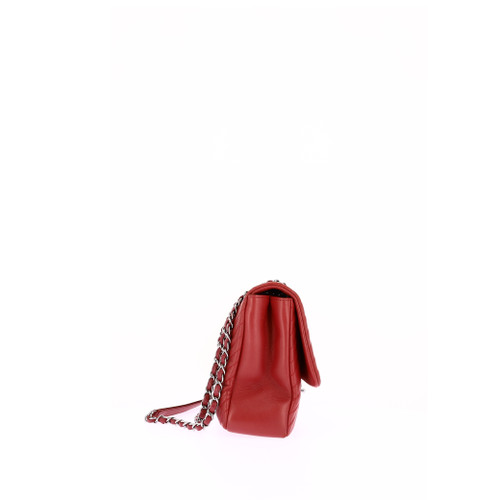 CHANEL Red Leather Shoulder Bag Image 3