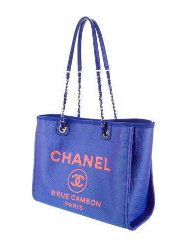 Printed Pu Leather CHANEL DEAUVILLE TOTE BAGS FOR WOMEN